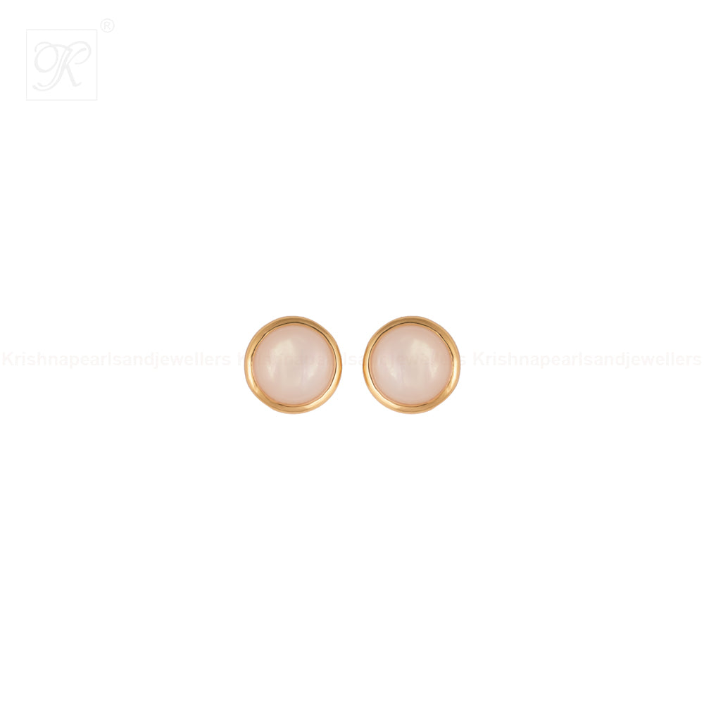 Golden Halo Moonstone Set Freshwater Pearl | Krishna Pearls and Jewellers