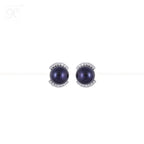 Midnight Halo Pearl Set – Black ROUND | Krishna Pearls and Jewellers