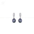 Midnight Leaf Pearl Set – Blue Teardrop | Krishna Pearls and Jewellers
