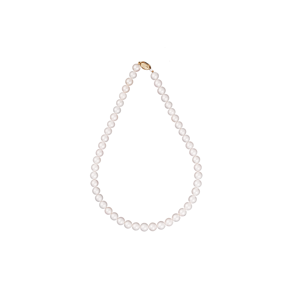 Classic White Round Pearl String – Timeless | Krishna Pearls and Jewellers