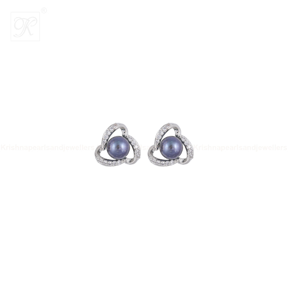 Midnight Swirl Black Pearl Set Freshwater | Krishna Pearls and Jewellers