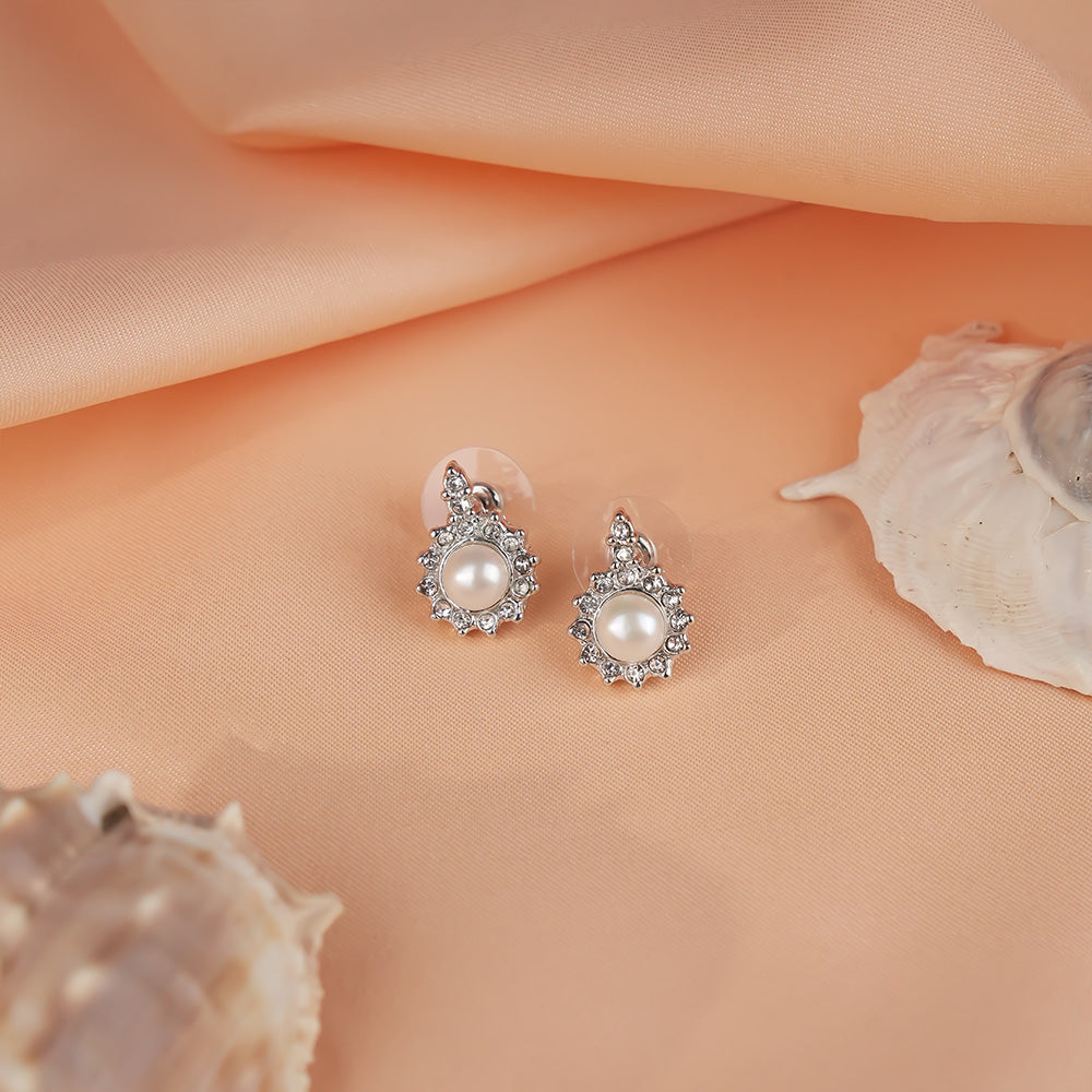 Celestial Sparkle White Pearl Pendant & | Krishna Pearls and Jewellers