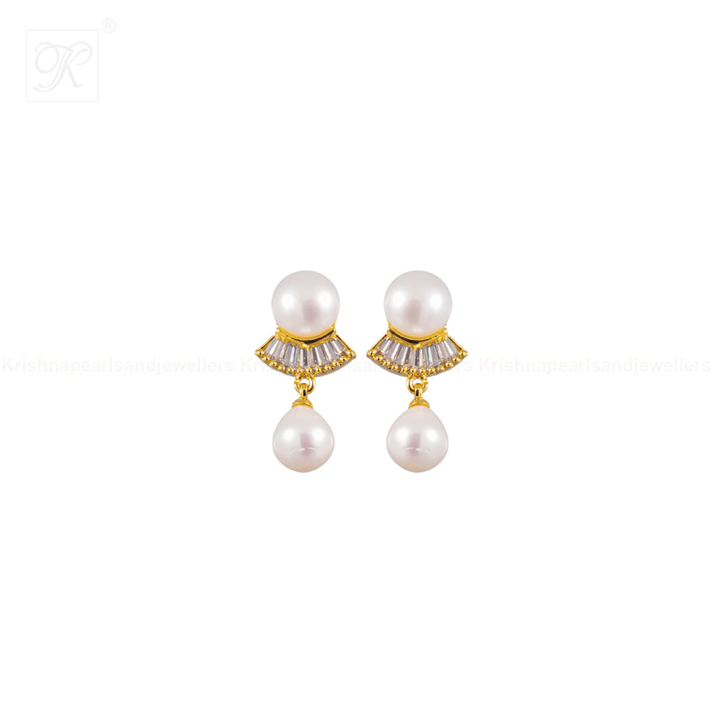 Regal Glow Pearl Jewelry Set Freshwater | Krishna Pearls and Jewellers