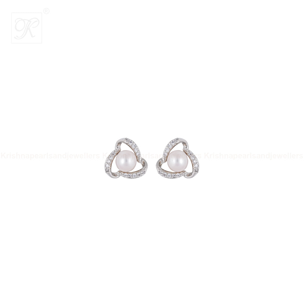 Pearl Halo Tri-Loop Set Freshwater Pearl | Krishna Pearls and Jewellers