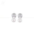 Modern Glow ROUND Pearl Set – CZ Accents in | Krishna Pearls and Jewellers
