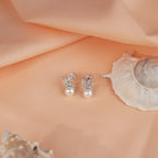 Pearl Bloom CZ Butterfly Set Freshwater | Krishna Pearls and Jewellers