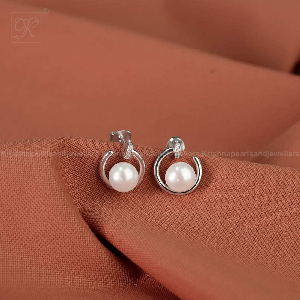 Pearl Tops with CZ Accents Freshwater Pearl | Krishna Pearls and Jewellers