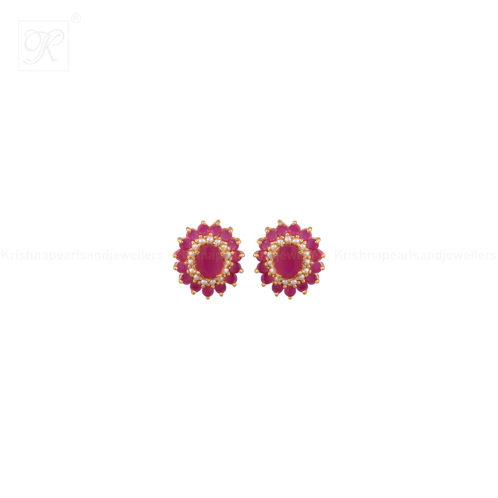 Royal Ovaldrop Pearl & Gemstone Set | Krishna Pearls and Jewellers