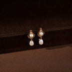 Celestial Pearl Drop Pendant & Earrings Set