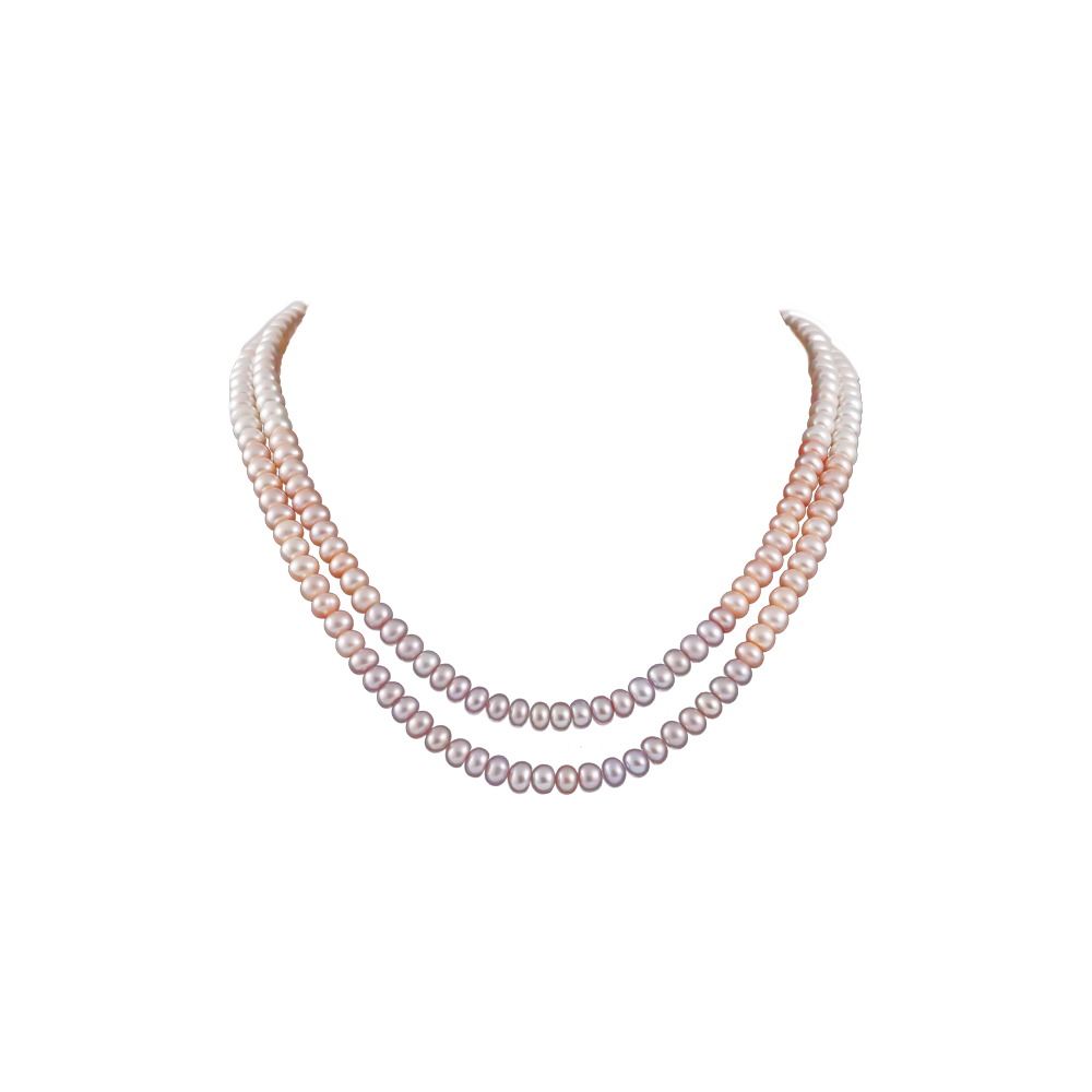 Blushing Harmony Double-Strand Pearl String | Krishna Pearls and Jewellers