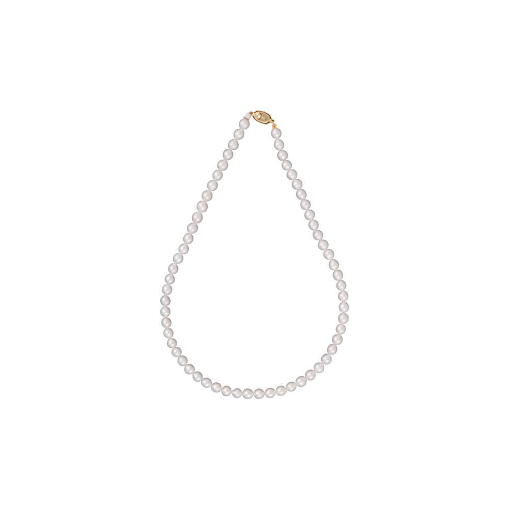 Classic White Round Pearl String – Elegant | Krishna Pearls and Jewellers