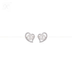 Sparkling Heart Pearl Set – CZ-Studded Love | Krishna Pearls and Jewellers