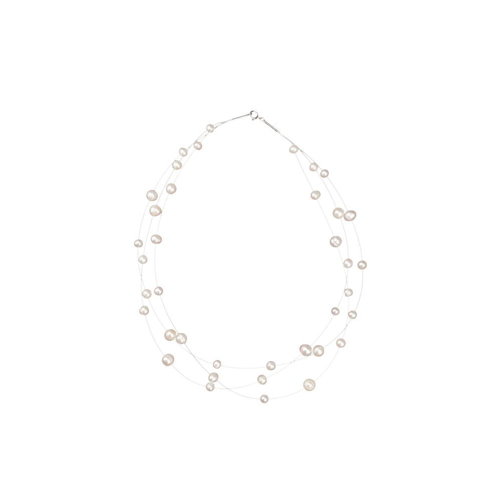 Floating Elegance: Illusion fancy string | Krishna Pearls and Jewellers