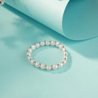 Double Layer Pearl Necklace, Matching Pearl Earrings & Pearl Bracelet | Elegant Bridal, Wedding & Party Wear Pearl Combo Set