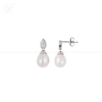 Ivory Grace Drop Set Freshwater Pearl | Krishna Pearls and Jewellers