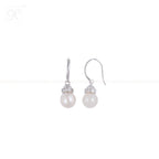 Golden Elegance Teardrop Pearl Set – CZ | Krishna Pearls and Jewellers