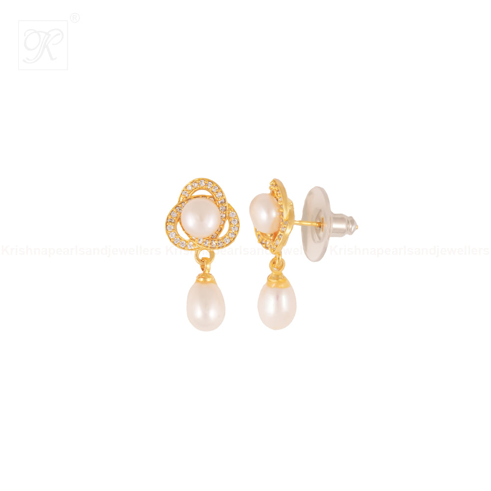 Regal Radiance White Pearl Pendant & | Krishna Pearls and Jewellers