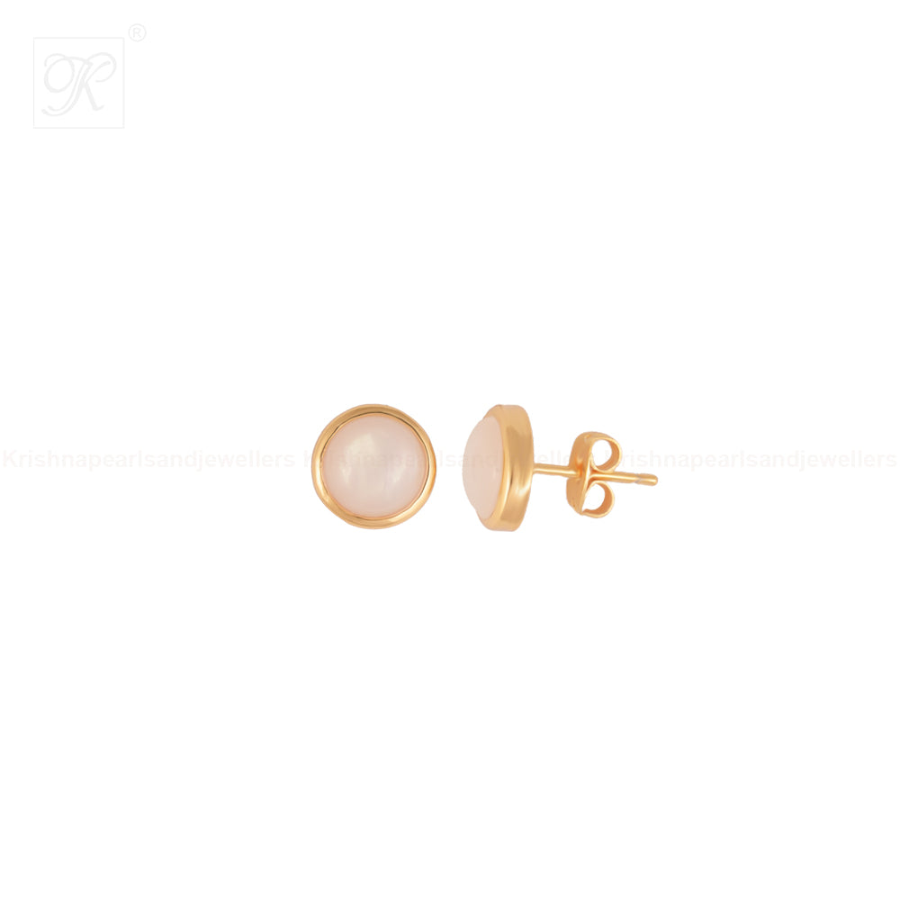 Golden Halo Moonstone Set Freshwater Pearl | Krishna Pearls and Jewellers