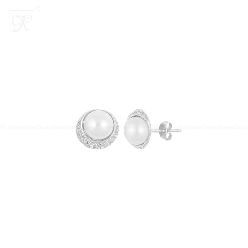 Celestial Glow Pearl Set – Dome CZ with | Krishna Pearls and Jewellers