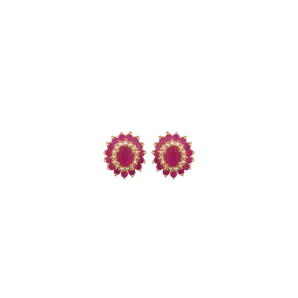 Royal Ovaldrop Pearl & Gemstone Set | Krishna Pearls and Jewellers