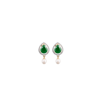 Regal Pearl and Green Stone Choker Set | Krishna Pearls and Jewellers