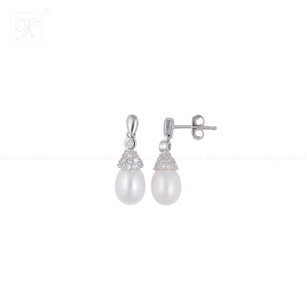 Graceful Drop Pearl Set Freshwater Pearl | Krishna Pearls and Jewellers