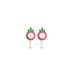 Festive Pearl & Multicolor stone Medallion | Krishna Pearls and Jewellers