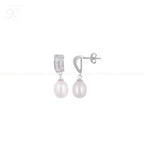 Radiant Drop Pearl Set – CZ Double-Band | Krishna Pearls and Jewellers