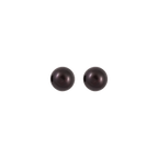 Deep Ocean Black Pearl Stud Earrings | Krishna Pearls and Jewellers