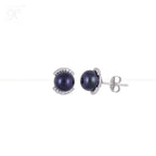 Midnight Halo Pearl Set – Black ROUND | Krishna Pearls and Jewellers