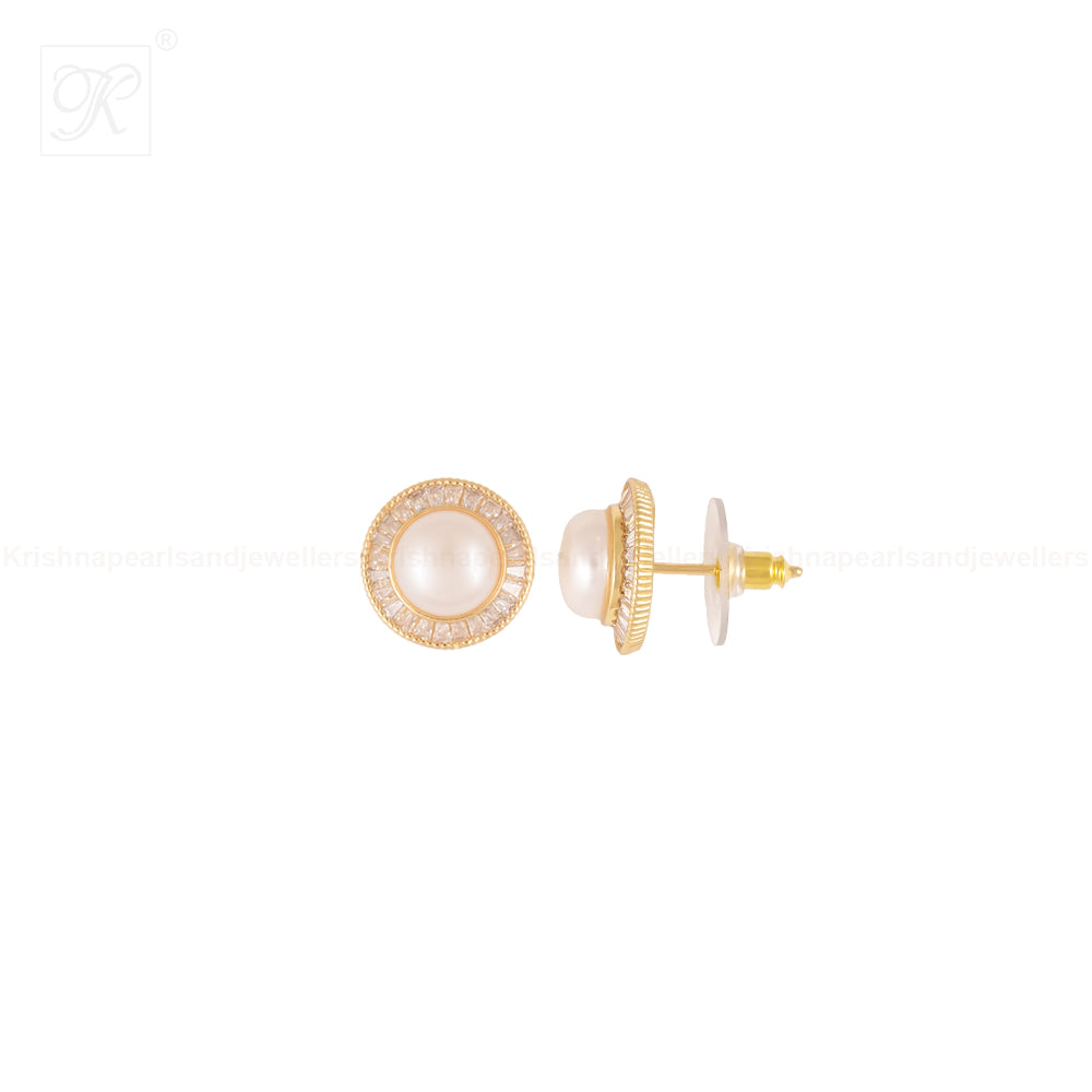 Golden Circle Elegance Pearl Pendant & | Krishna Pearls and Jewellers