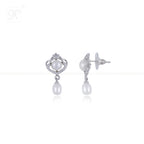 Regal Elegance White Pearl Jewelry Set | Krishna Pearls and Jewellers