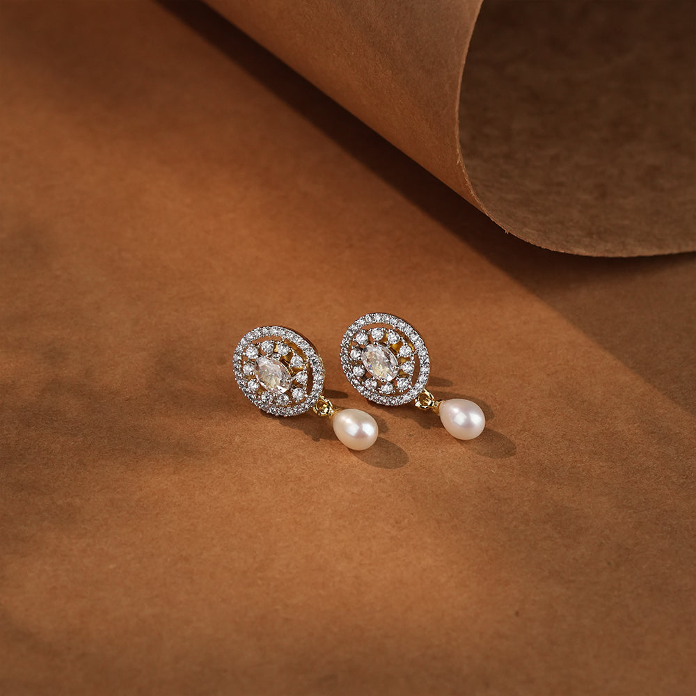 Royal Pearl double layer Necklace with Designer Earrings & Premium Pearl Bangles | Luxury Bridal Pearl Jewellery Combo offer set for Women