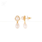 Royal Bloom White Pearl Pendant & Earring | Krishna Pearls and Jewellers