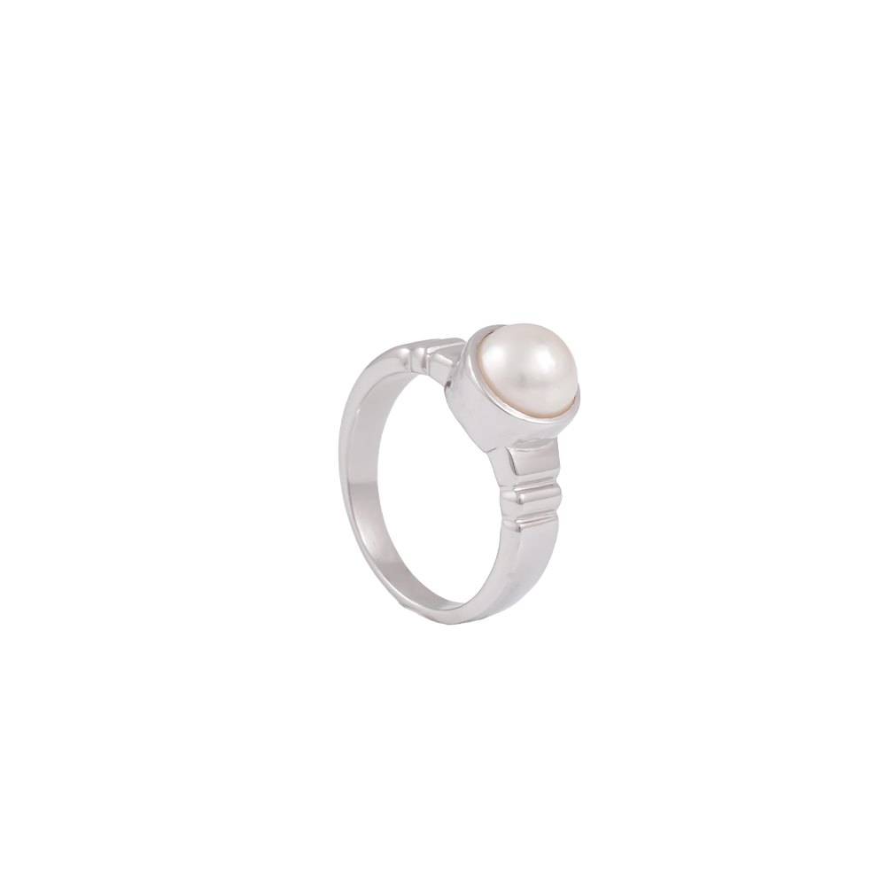 Classic Radiance: White Pearl Sterling | Krishna Pearls and Jewellers