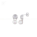 Modern Glow ROUND Pearl Set – CZ Accents in | Krishna Pearls and Jewellers
