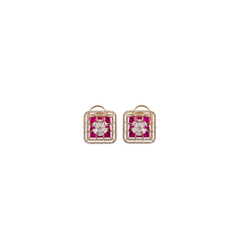Flat Red With Cubic Zirconia Majesty Pearl | Krishna Pearls and Jewellers