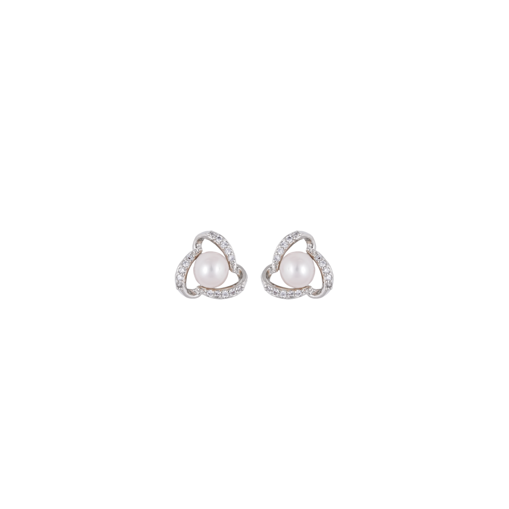 Pearl Halo Tri-Loop Set Freshwater Pearl | Krishna Pearls and Jewellers