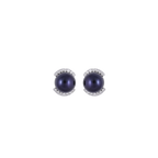 Midnight Halo Pearl Set – Black ROUND | Krishna Pearls and Jewellers