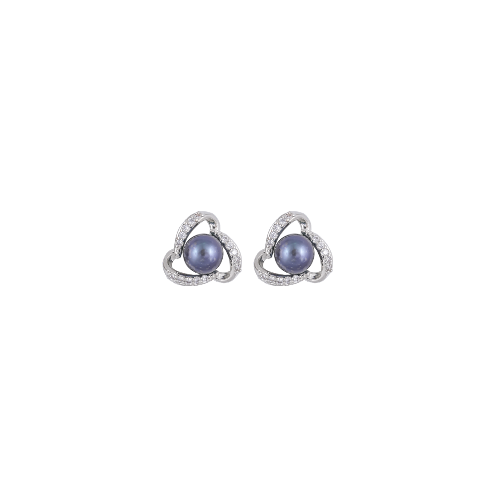 Midnight Swirl Black Pearl Set Freshwater | Krishna Pearls and Jewellers