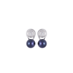 Midnight Sparkle Pearl Set – Black ROUND | Krishna Pearls and Jewellers