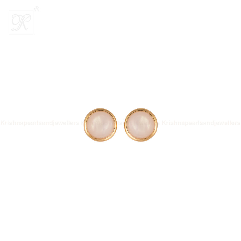 Golden Halo Moonstone Set Freshwater Pearl | Krishna Pearls and Jewellers