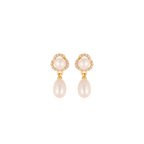 Royal Bloom White Pearl Pendant & Earring | Krishna Pearls and Jewellers