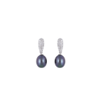 Midnight Leaf Pearl Set – Blue Teardrop | Krishna Pearls and Jewellers