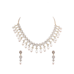 Royal Cascade Drop Pearl Necklace Set | Krishna Pearls and Jewellers