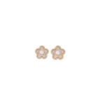 Golden Petal White Pearl Pendant & Earrings | Krishna Pearls and Jewellers