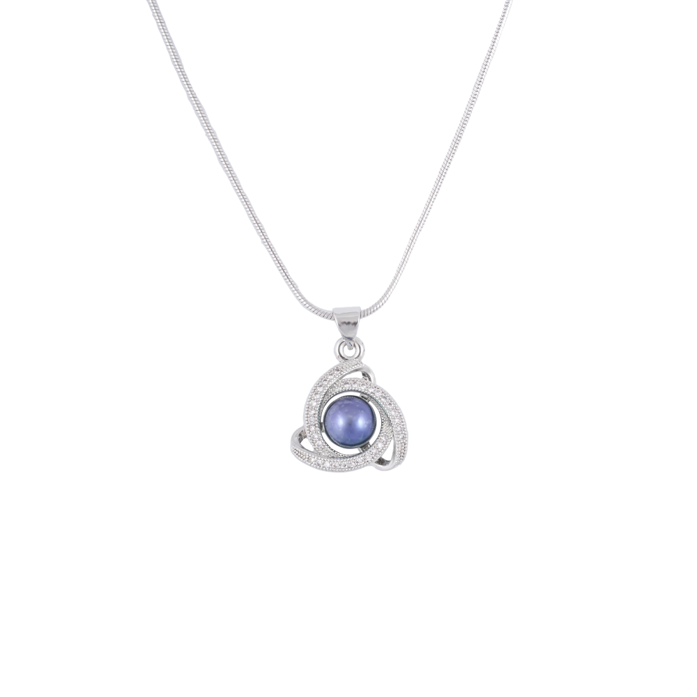 Midnight Swirl Black Pearl Set Freshwater | Krishna Pearls and Jewellers