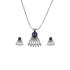 Midnight Fan Pearl Set Freshwater Pearl | Krishna Pearls and Jewellers