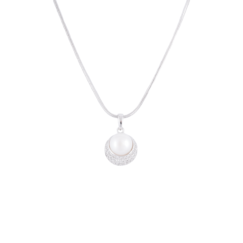 Celestial Glow Pearl Set – Dome CZ with | Krishna Pearls and Jewellers