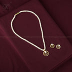 Golden Halo Pearl Necklace Set | Krishna Pearls and Jewellers